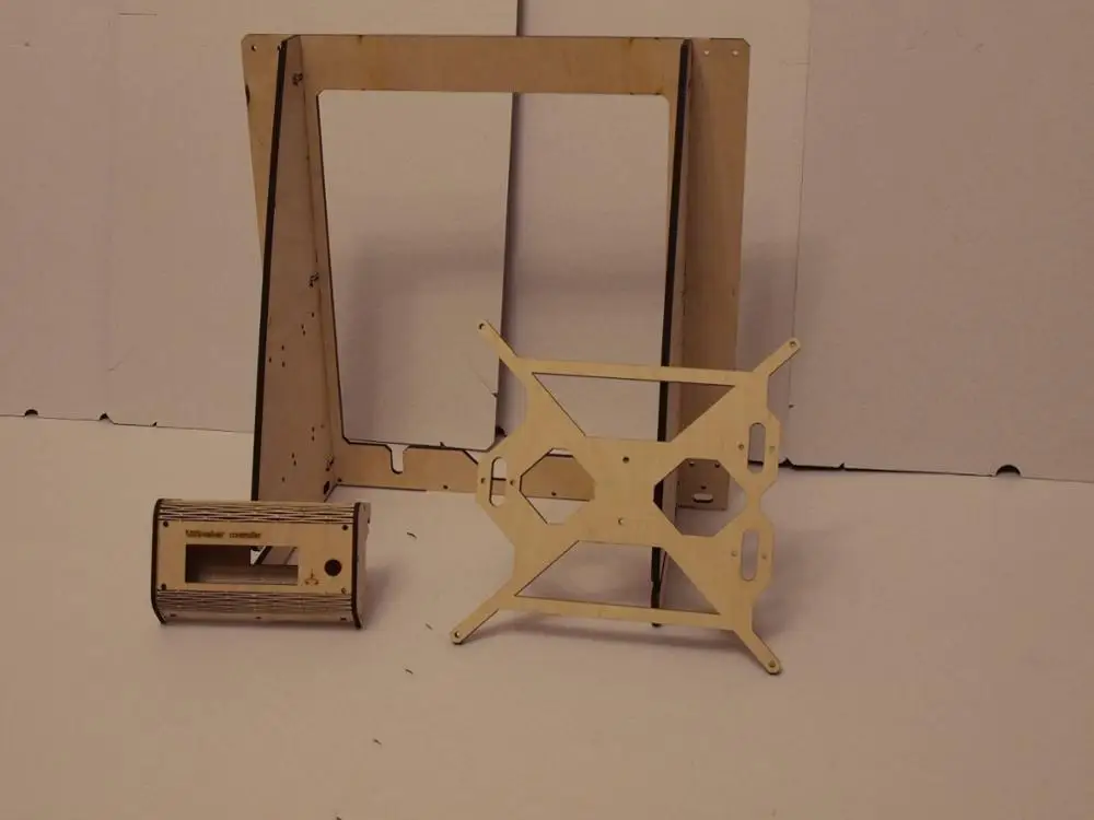 3d принтер Reprap Mendel Prusa i3 Рамка 6 мм фанера+ винты+ держатель ЖКД