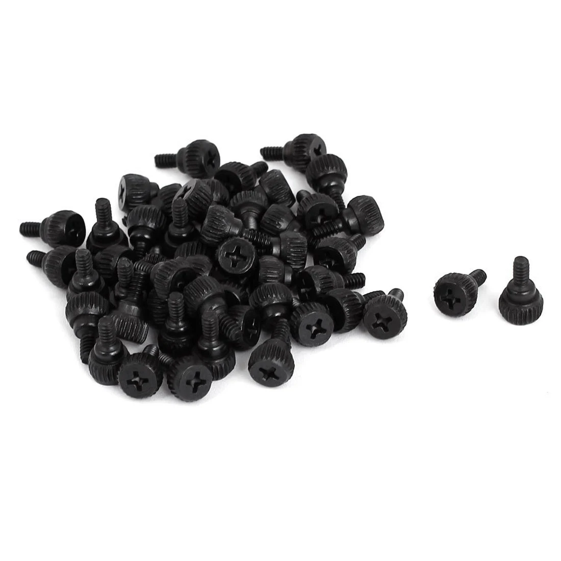 

SHGO Hot PC Computer Case Thumbscrews M3.5 Thumb Screws Black 50 Pcs