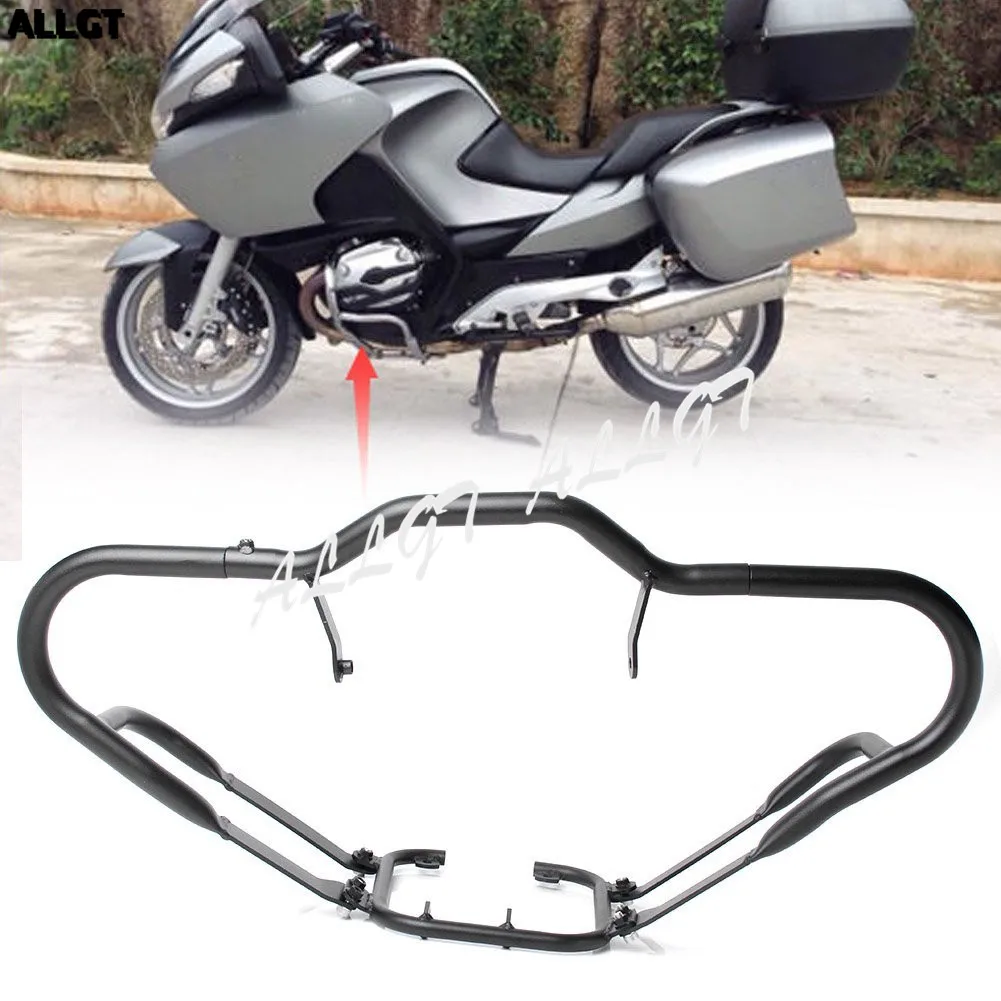 Black Motorcycle Front Highway Crash Bars Engine Protection Guards for