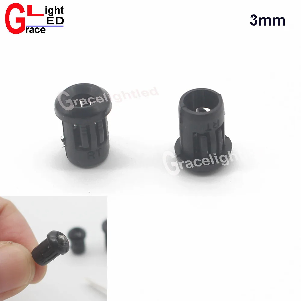 LED Holders Bezels Black Plastic Prominent 3mm 5mm 8mm 10mm