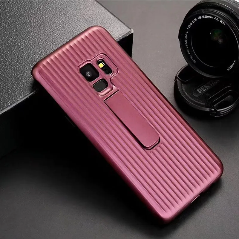 Чехол для Samsung Galaxy S9 S8 Plus J4 J6 автомобильный держатель с магнитной текстурой бампер