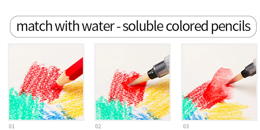 6 шт. большая емкость баррель водяная краска набор кистей различные формы мягкие картина с каллиграфией кисть для рисования ручка для