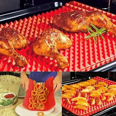 

BBQ Pyramid Pan Bakeware Nonstick Silicone Baking Mats Pad Moulds Microwave Oven Baking Tray Sheet Kitchen Baking Tools
