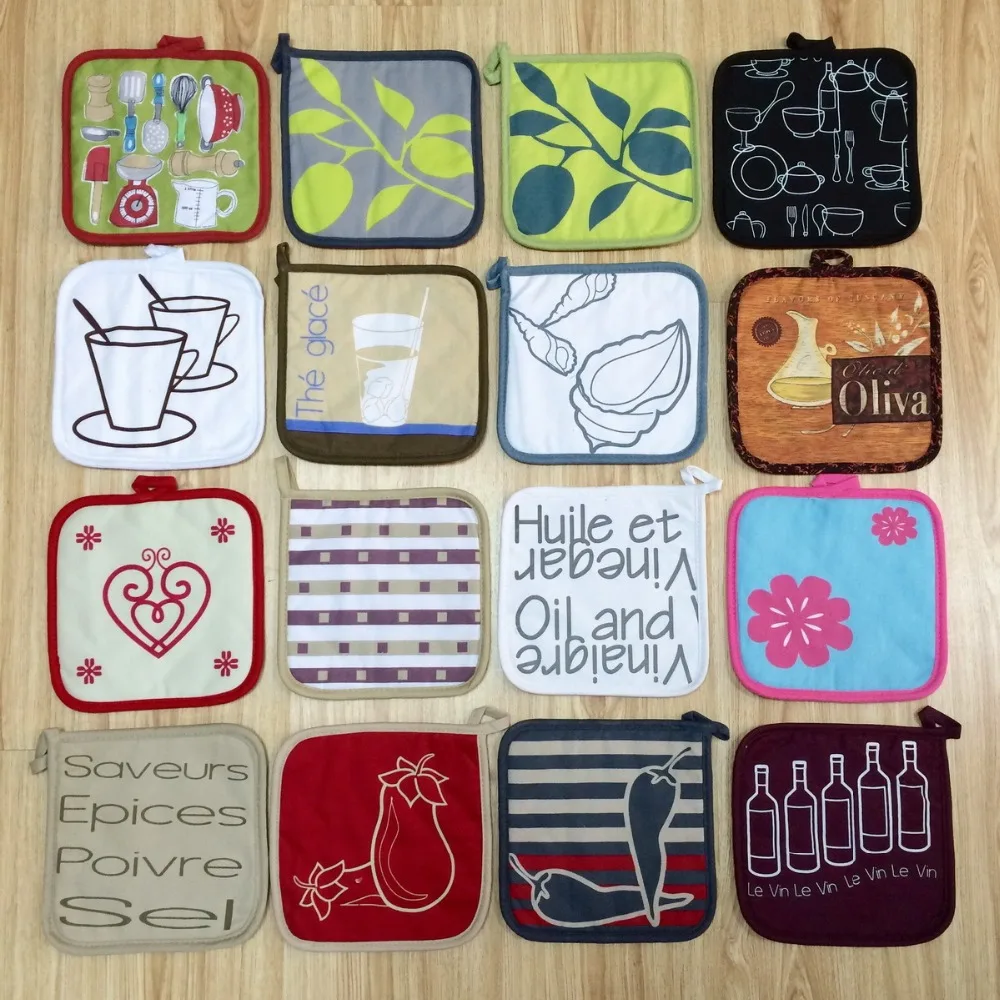 

Nordic Insulated Pad Microwave Potholder Table Coaster Bakeware 100% Cotton Table Mat Pads for BBQ Kitchen