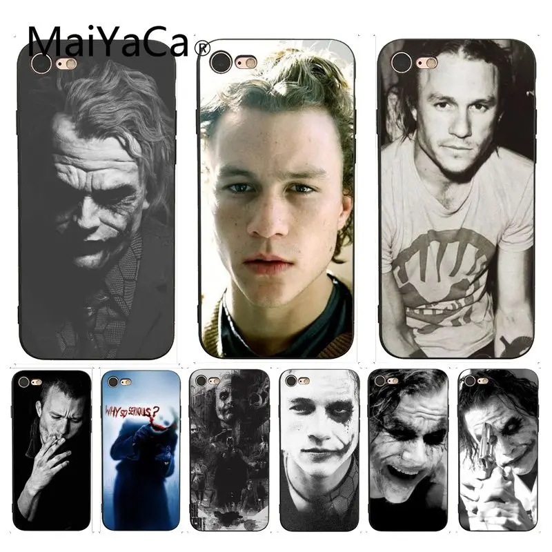 

MaiYaCa Heath Ledger Joker Batman Perfect Phone Case Cover for iPhone 7 6 X 6S 7 7plus 8 8Plus XS XR SE Case