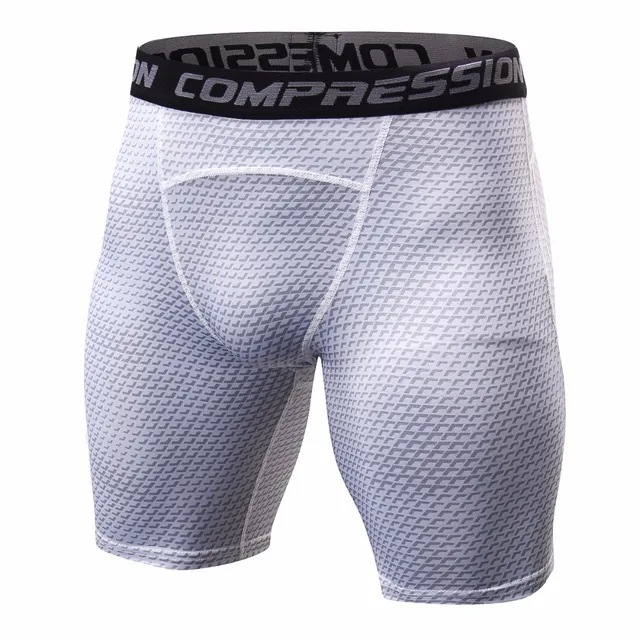 2018 Beach Summer Compression Shorts Men Fashion 3D Print Short Leggings Crossfit Joggers Quick-drying Skinny Fitness Shorts Men