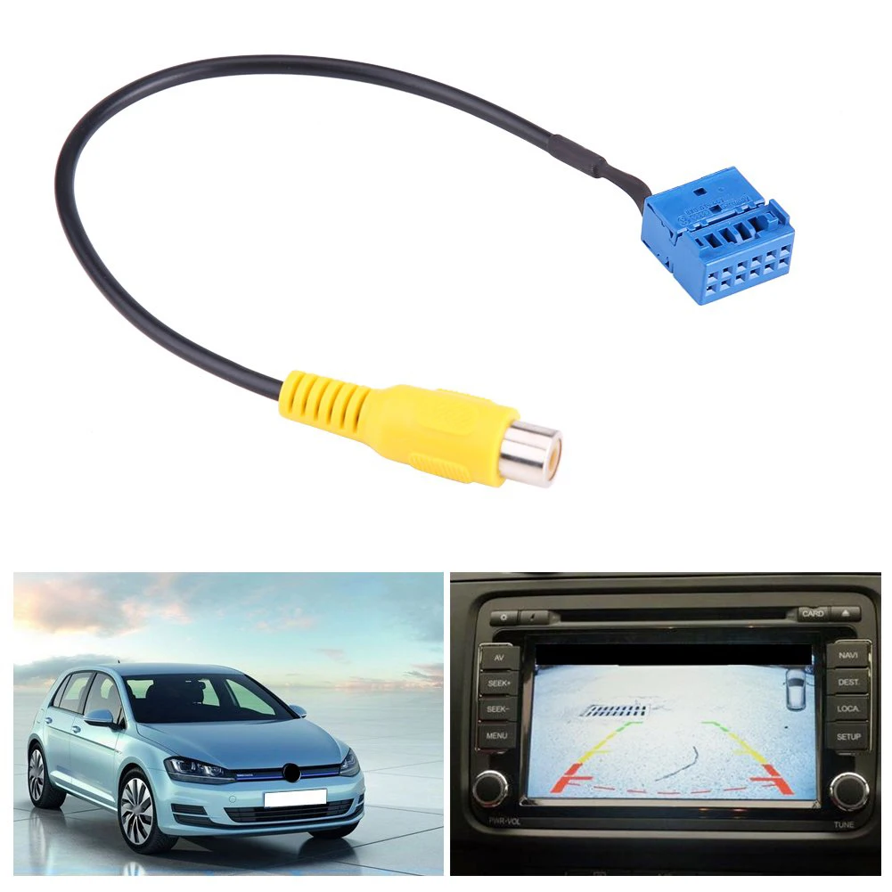

2PCS Car Reverse Rear View Parking Camera Adapter Cable with MIB rcd330