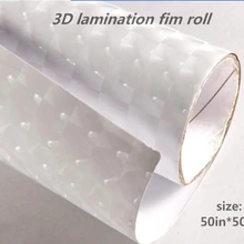 50in* 50 м ПВХ 3D солнцезащитные очки "кошачий глаз" пленка для холодного ламинирования фотографий холодная пленки для ламинирования