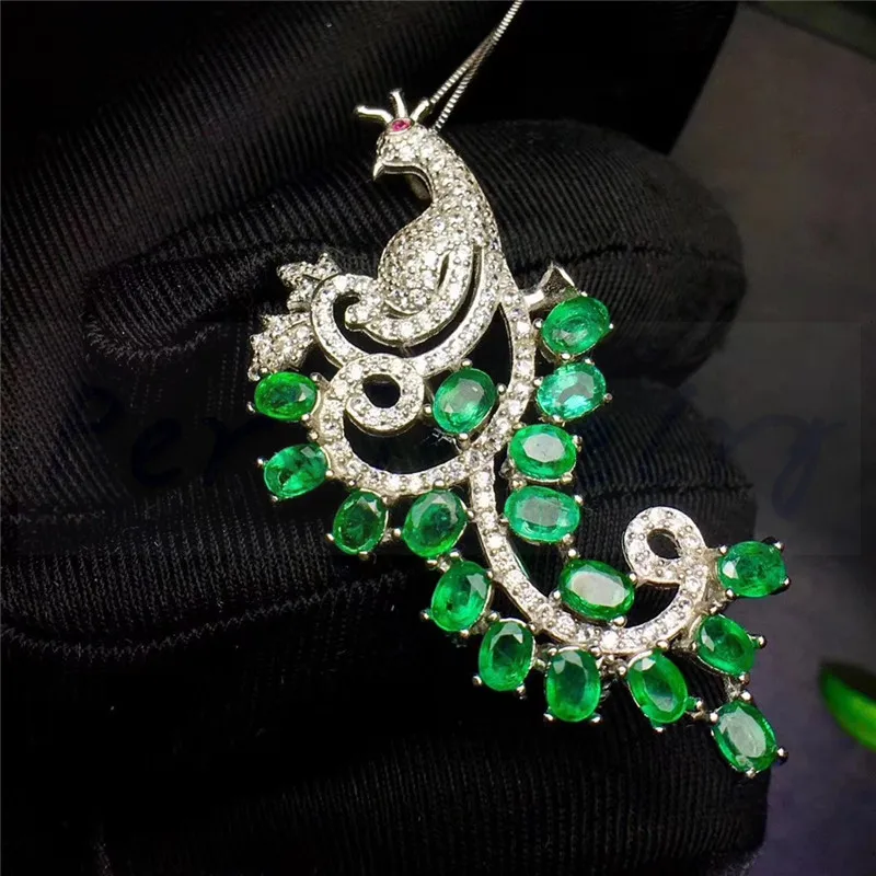Изумруд брошь булавки Бесплатная доставка 0.25ct * 17 шт драгоценный камень