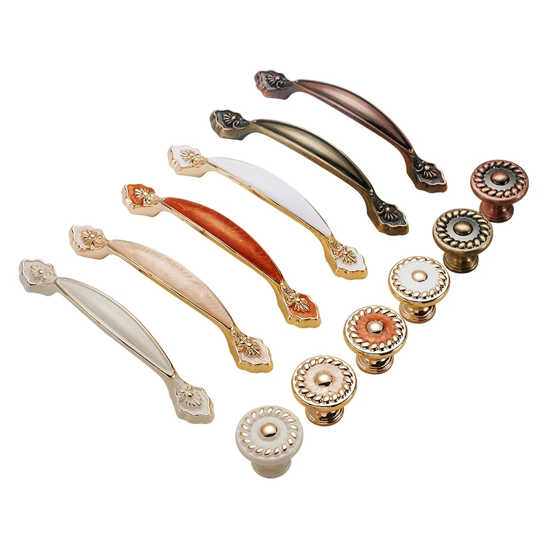 European Door Handles Wardrobe Drawer Pulls Kitchen Knobs