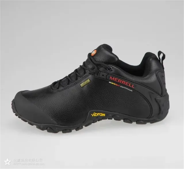 black leather hiking shoes