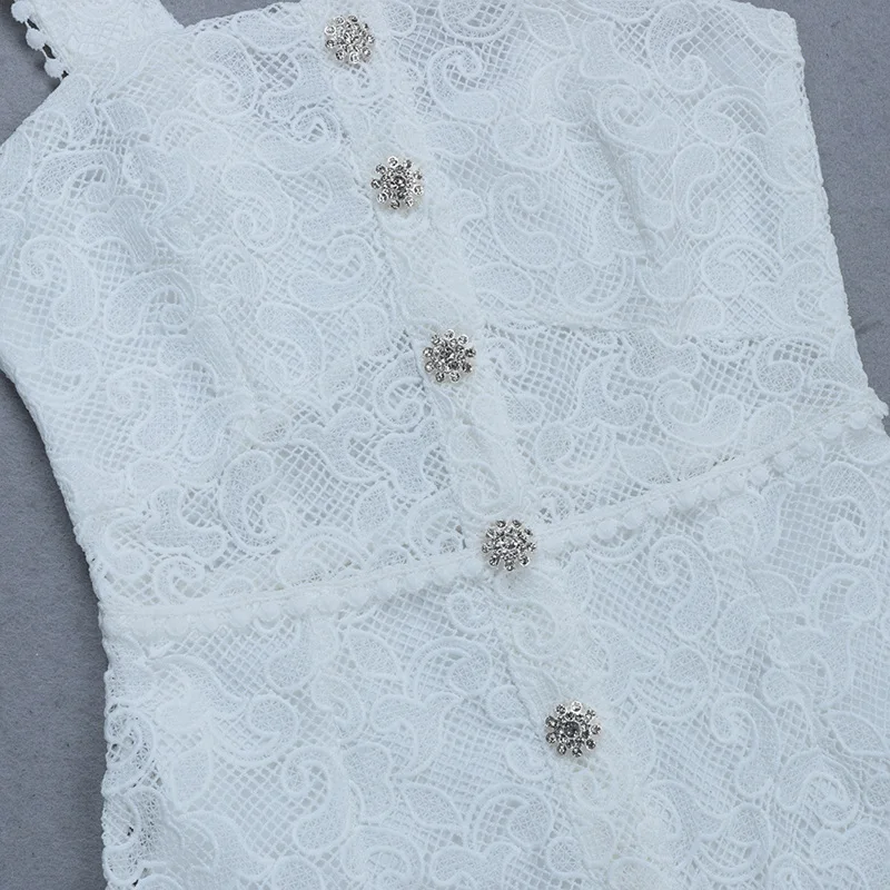 New Women Lace Embroidery Dress Elegant Sexy Patchwork Chiffon Mermaid Dresses J0618
