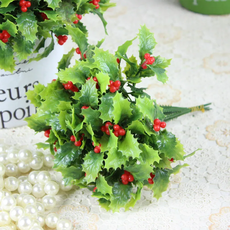 artificial plant flower arrangement Berry bunch small bonsai home living room balcony plant decoration (4)