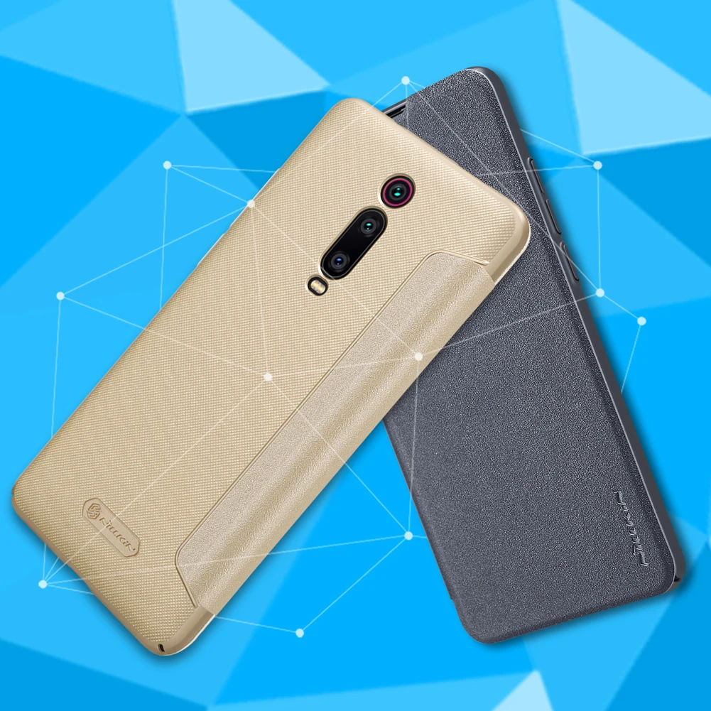 Чехол-книжка для Xiao mi Red mi K20/K20 Pro, чехол Nillkin Sparkle Series, чехол на Xiaomi mi 9 T/mi 9T Pro, кожаный чехол