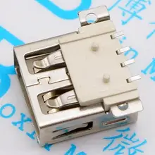 10 шт. USB гнездо AF SMD соединитель полный SMD большой 4PIN тип матери