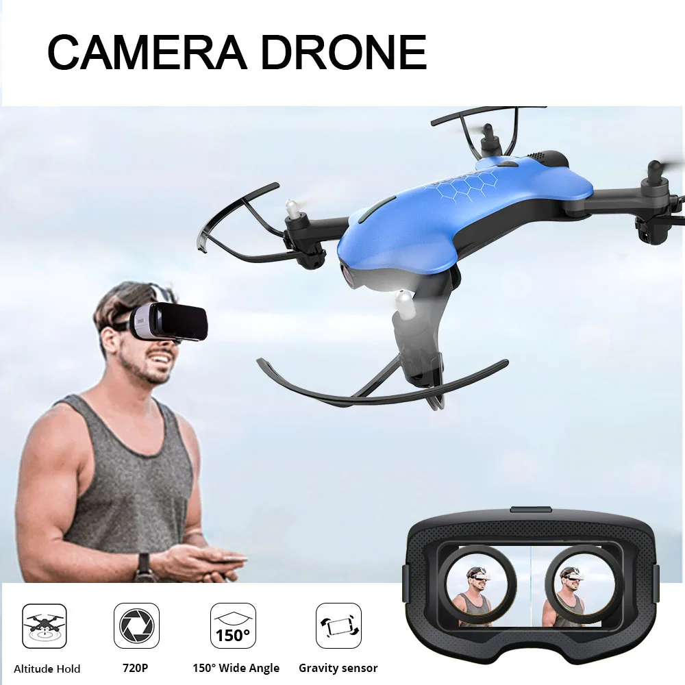 

ATOYX Camera Drone With Camera HD Mini Quadcopter FVP WIFI With Wide Angle HD High Hold Mode Foldable Arm RC Dron Quadcopter