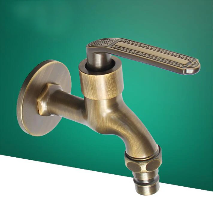 High Quality Antique brass decorative garden faucets single cold