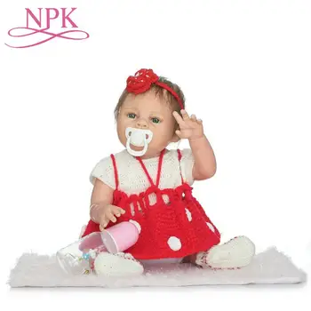 

50CM Bebe Doll Reborn Full Silicone Reborn Baby Girl Doll With Clothing Newborn Babies Alive Doll Bebe Gift Rebon