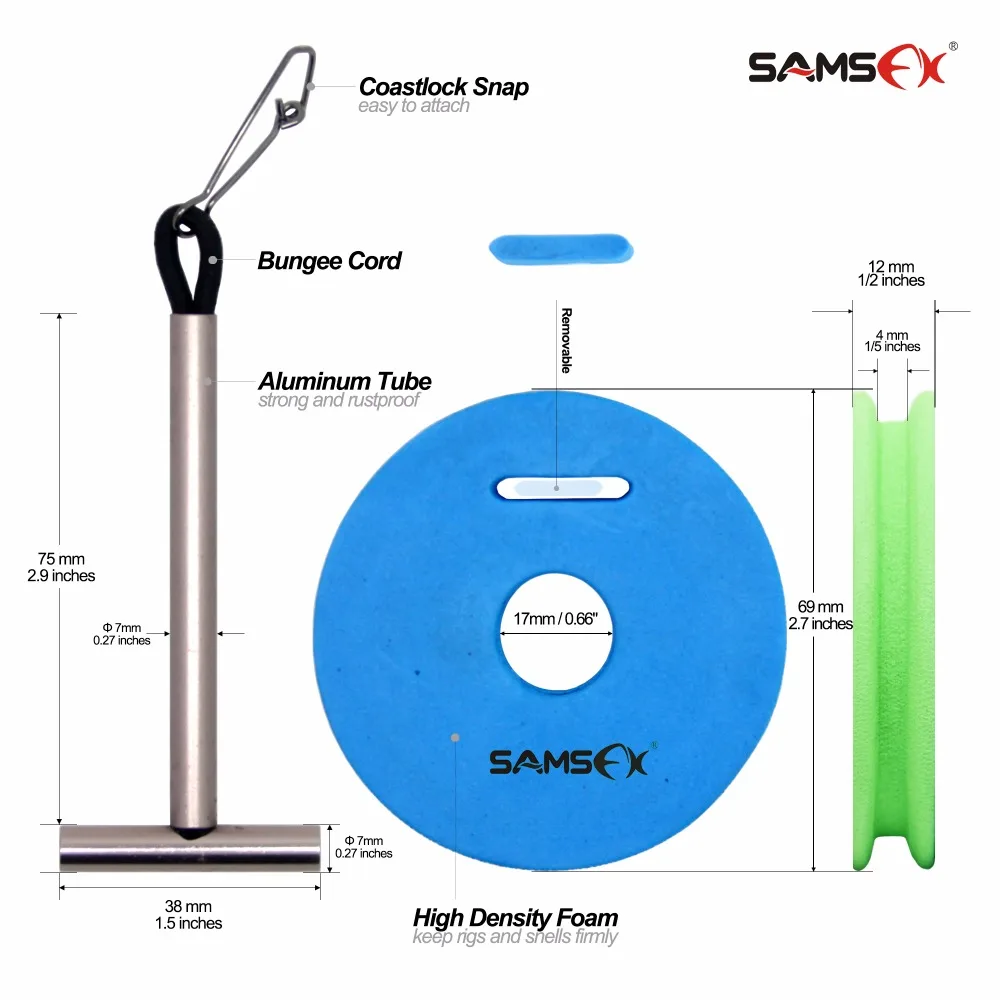 SAMSFX Tenkara خط اللفاف بكرة مجلس تتبع سلك دوار بكرة زعيم سنيل الحفار حارس معالجة مربع الملحقات أداة إيفا رغوة