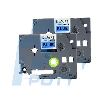 

2PCS PUTY 12mm Black On Blue TZe-531 tz531 TZ-531 label tapes compatible for PT200 1000 D210 H110 E110 P-Touch label printers