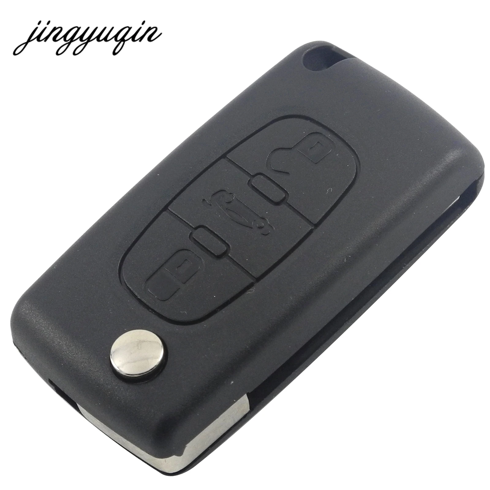 Jingyuqin-CE0523-Flip-Remote-Car-Key-3-Button-tronco-centrale-per-Citroen-Key-ASK-433-Mhz.jpg Keyforkess CE0523 Flip Remote Car Key 3 Button tronco centrale per Citroen Key ASK 433 Mhz ID46 - PCF7941 VA2 lama non tagliata - Jingyuqin CE0523 Flip Remote Car Key 3 Button tronco centrale per Citroen Key ASK 433 Mhz