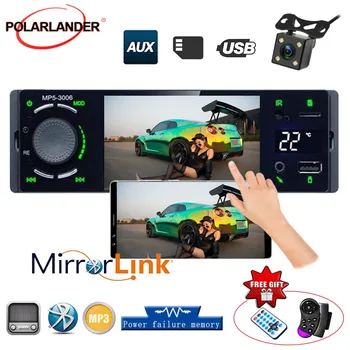 

Autoradio Car Radio 1din 4.1" Auto Audio Mirrorlink Android Stereo Bluetooth Touch Screen Rearview Camera Usb Aux Player