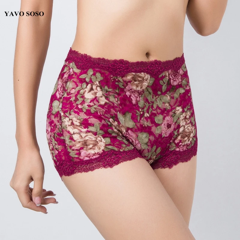 

High Quality Hollow out Flower Women's briefs sexy lingeries Plus size 6XL underwears Short Thin Shaper women panties