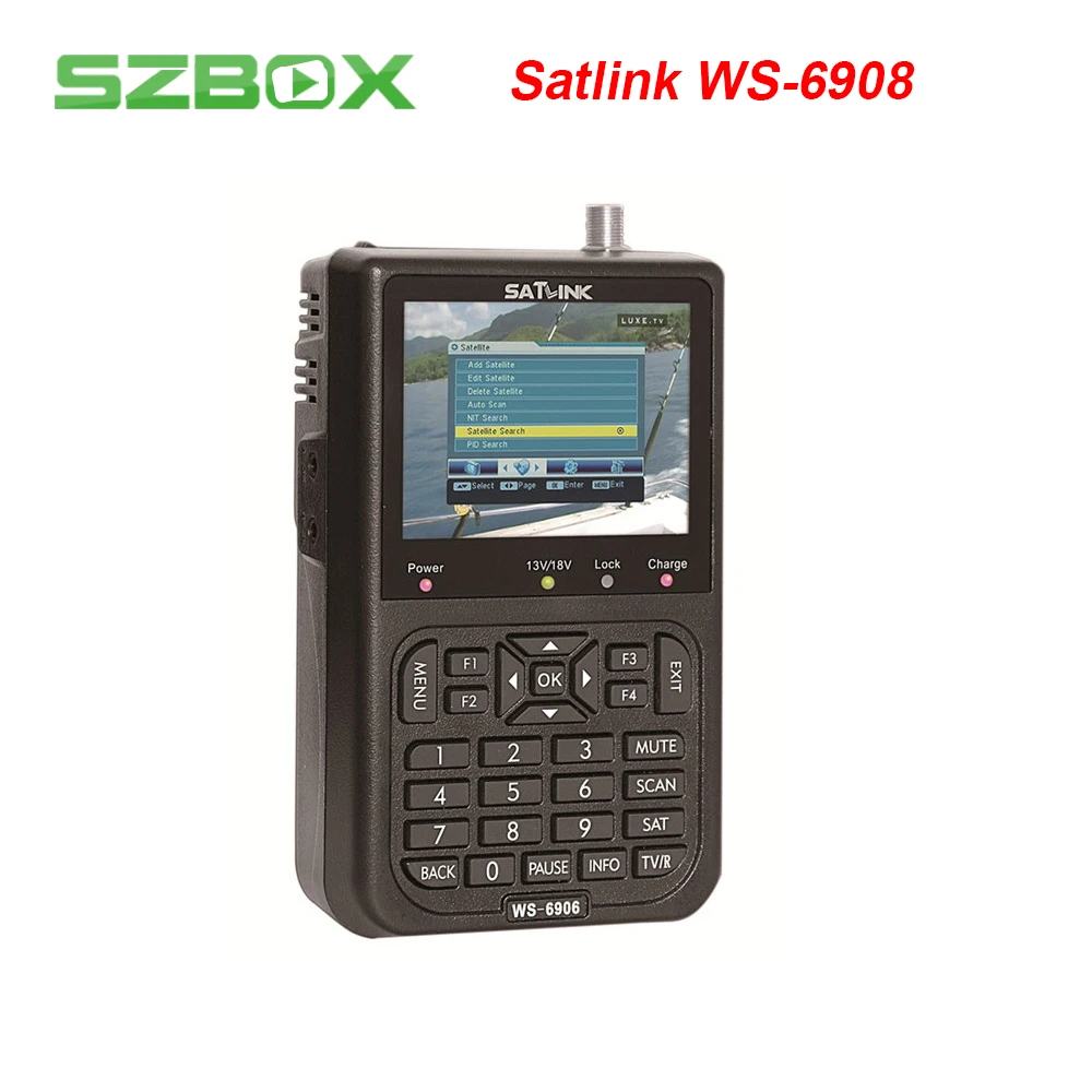 SZBOX Satlink WS-6908 3.5 inch LCD screen DVB-S FTA Digital Satellite Signal ws 6908 satellite Finder Meter PK ws- 6906 ws-6933 SZBOX Satlink WS-6908 3.5 inch LCD screen DVB-S FTA Digital Satellite Signal ws 6908 satellite Finder Meter PK ws- 6906 ws-6933