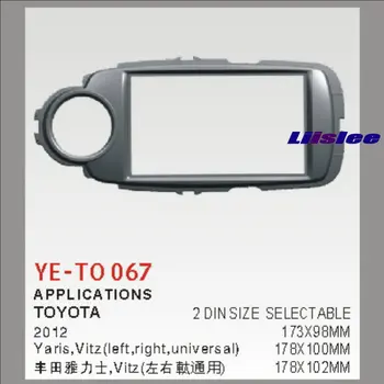

For Toyota Yaris Vitz 2012 Car Stereo Radio ABS Fascia Plate Panel Frame Kit Stereo Facia Surround Install Trim Fit Dash