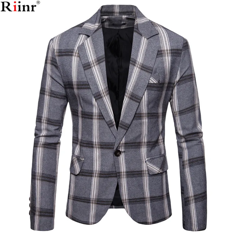 Online Chaqueta de algodón para hombre, de marca Riinr, de Otoño, para hombre