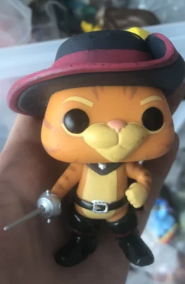 Оригинальный Funko pop Secondhand Шрек-Кот в сапогах Виниловая фигурка Коллекционная