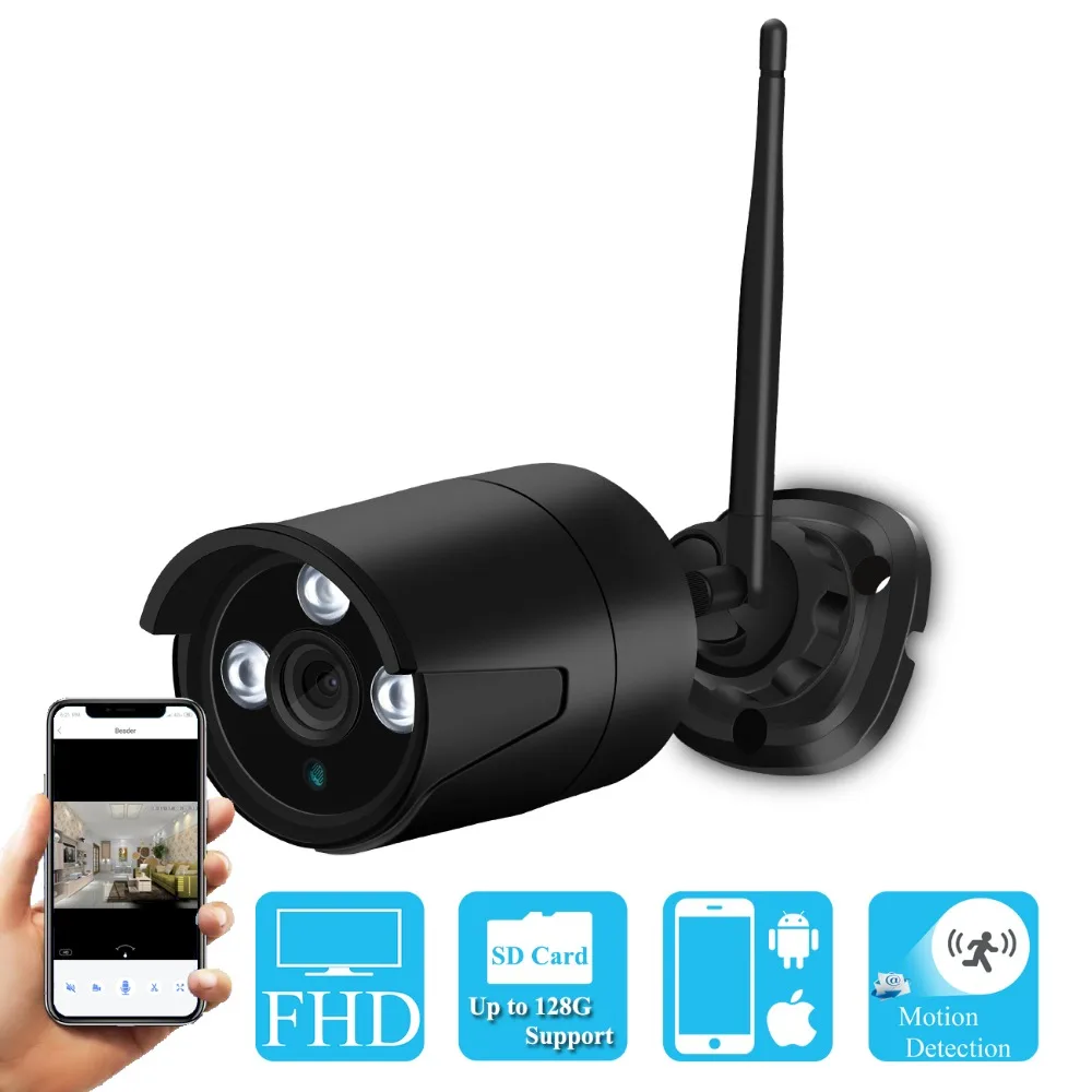

BESDER 720P 960P 1080P WiFi Wireless IP Camera Metal Street Outdoors CCTV Security Camera Motion Detect IR Night App Yoosee