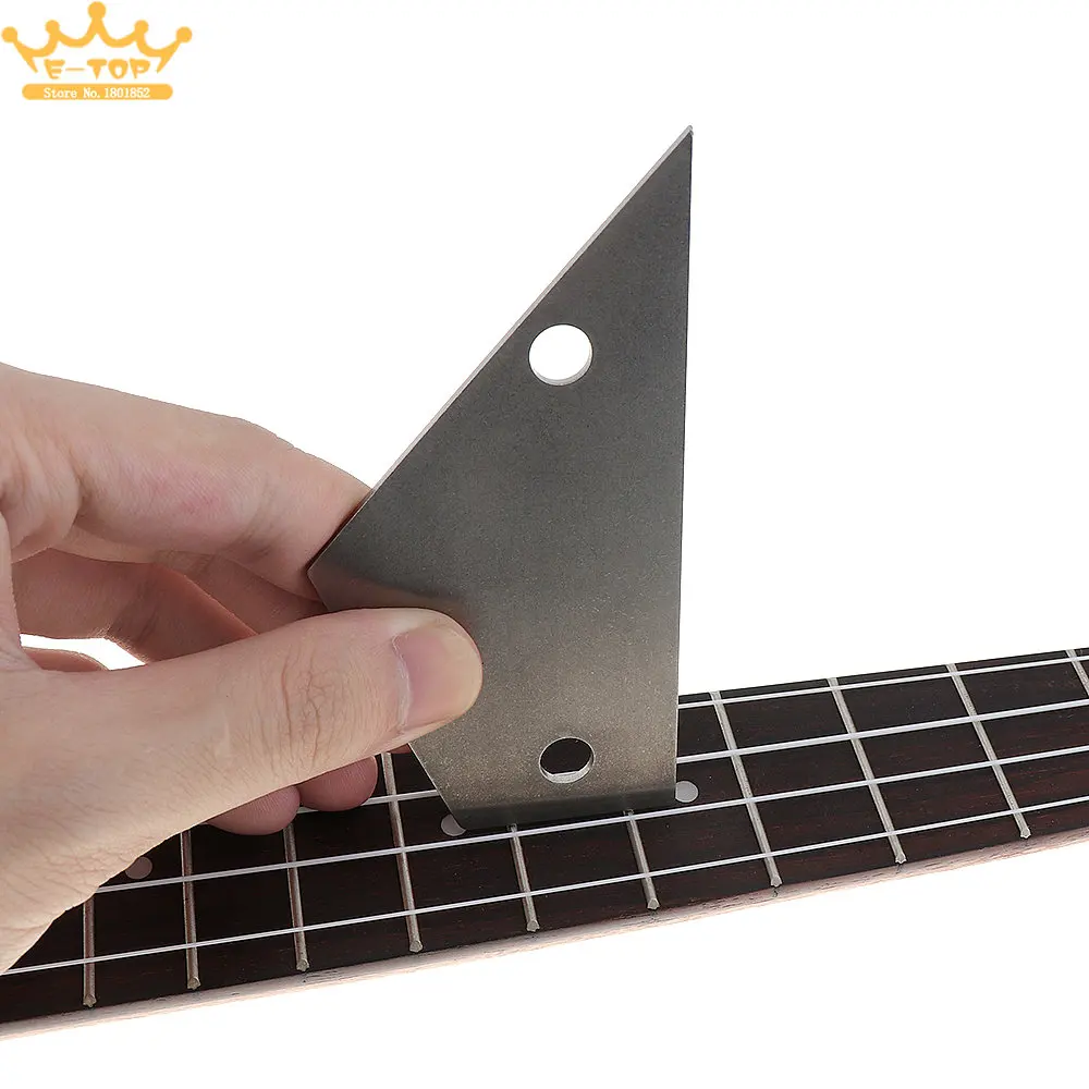 

Stainless Steel 4 IN 1 Luthiers Fret Finder Rocker Guitar Frets Leveling Tool