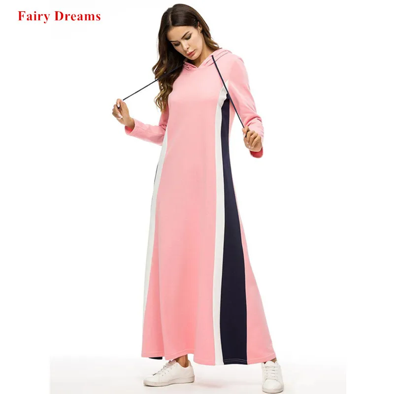 

Bangladesh Hoodie Dubai Abaya Robe With Hoodie Women Plus Size Kaftan Islamic Clothing Casual Long Sleeve Maxi Muslim Dress