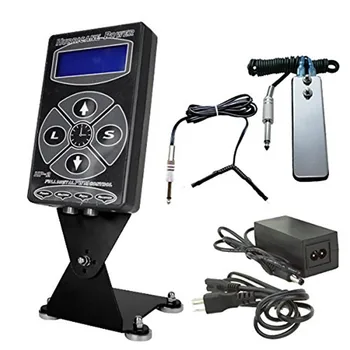 

Tattoo Kits Set 1pcs Hurricane HP-2 Dual Digital LCD Tattoo Power Supply w/ 1pcs Clip Cord & 1pcs Foot Pedal 35% Off