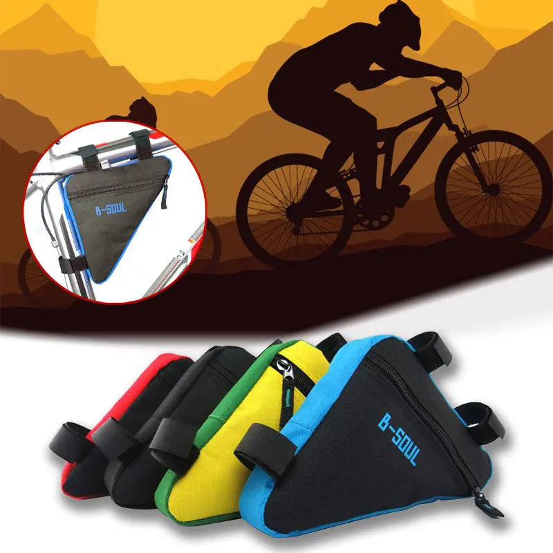 

2019 New 1 × Bicycle Kit 4 Colors Waterproof Triangular Bicycle Mountain Bike Cycle Bag Front Frame Tube Corner Storage Pouch