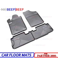 Для peugeot Partner 2008-автомобильные коврики, автомобильные коврики, пыленепроницаемый водонепроницаемый автомобильный Стайлинг, украшение интерьера