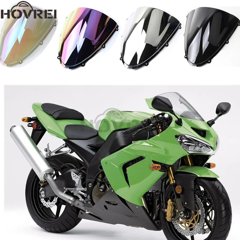

motorcycle Windshield Windscreen Fairing For Kawasaki ZX6R ZX-6R 636 2005 2006 2007 2008 for ZX10R 2006 2007 Windscreen
