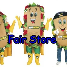 Лучшая цена прекрасный сэндвич костюм талисмана Необычные платья персонажа из мультфильма вечерние карнавальный наряд костюм SW95