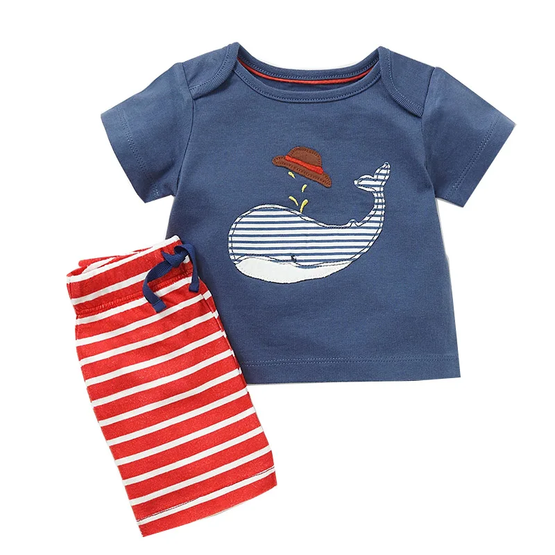 Baby Boys Summer Sets Children Clothing Short Sleeve Tracksuit for Boys Sport Suits Animal Appliques Costume for Kids Clothes Baby Boys Summer Sets Children Clothing Short Sleeve Tracksuit for Boys Sport Suits Animal Appliques Costume for Kids Clothes