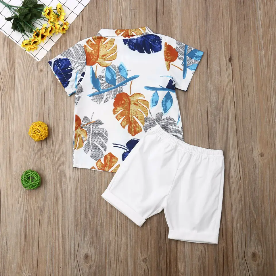Cotton Summer Outfit Set for Baby Boys