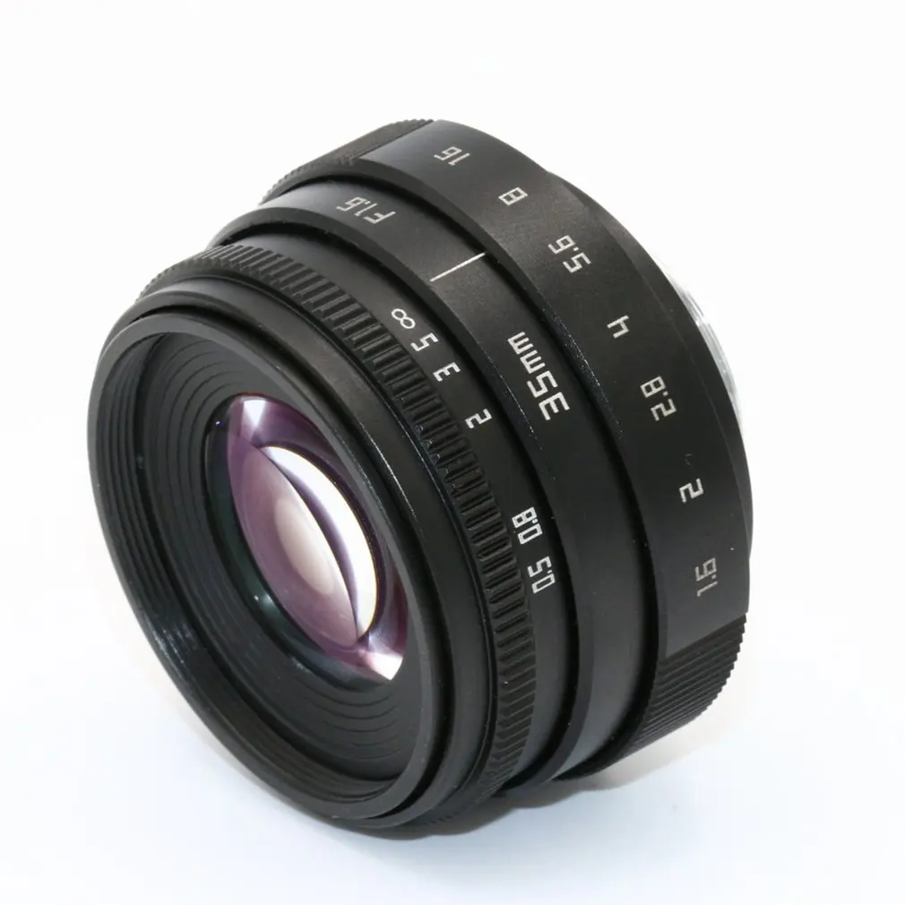 Mini 35mm F1.6 APS-C Television TV Lens/CCTV Lens For 16mm C Mount Camera Mirrorless Camera Lens Clear image