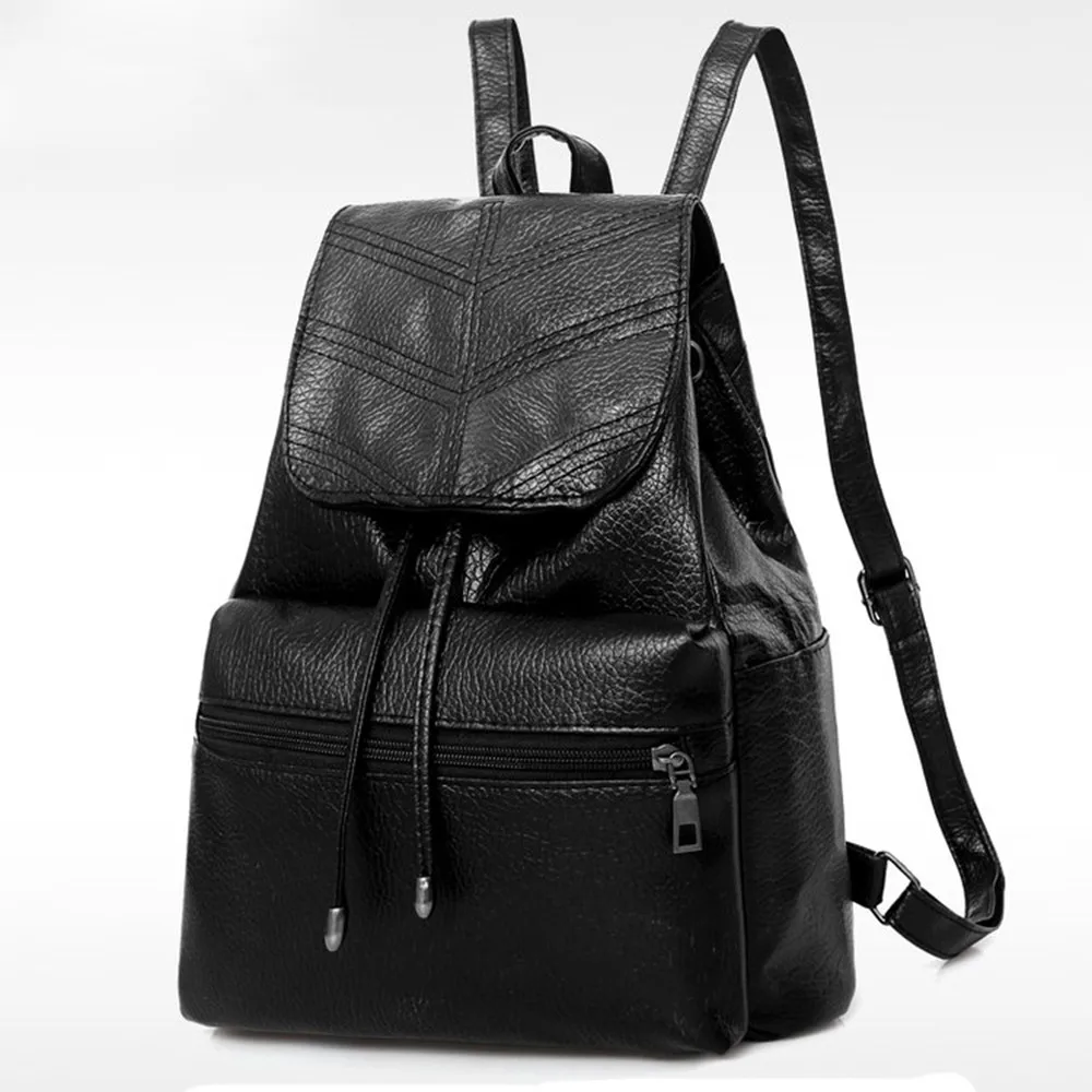 

xiniu Backpacks Women's Fashion Leather Drawstring School Bag Travel Bacckpack bags for women 2018 mochila escolar feminina