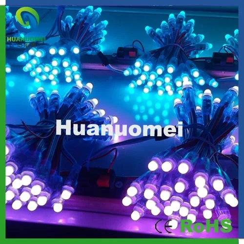 

Free shipping ! 100pcs/pack 12mm led pixel module string light ,IC chip 0.3W dynamic color change pixels