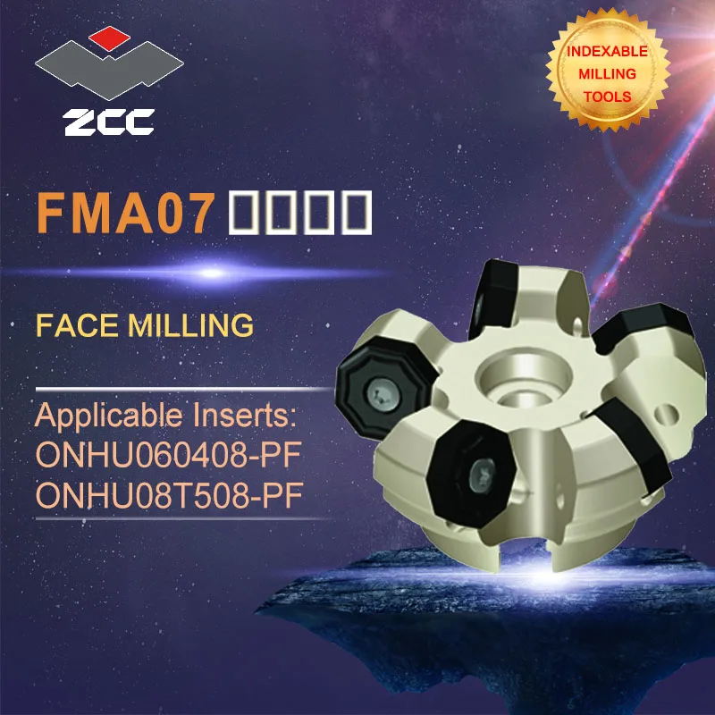 ZCC.CT оригинальные торцевые фрезы FMA07 высокопроизводительные токарные