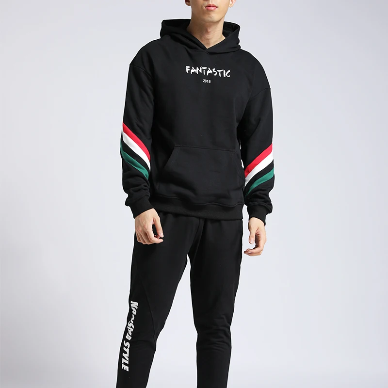 

2018 new autumn hoodie men's brand letter print hooded pullover high quality hip hop sportswear men's sweatshirt