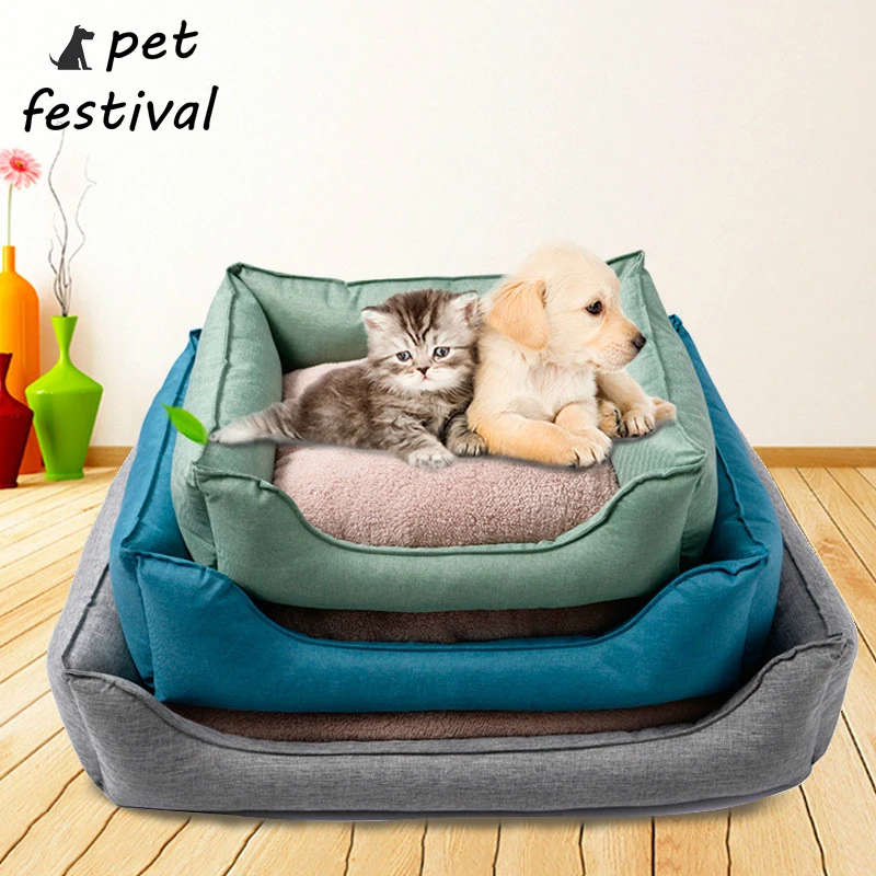 

Pet Festival Pet Dog Bed Warming Dog House Soft Material Pet Nest Dog and Warm Nest Kennel
