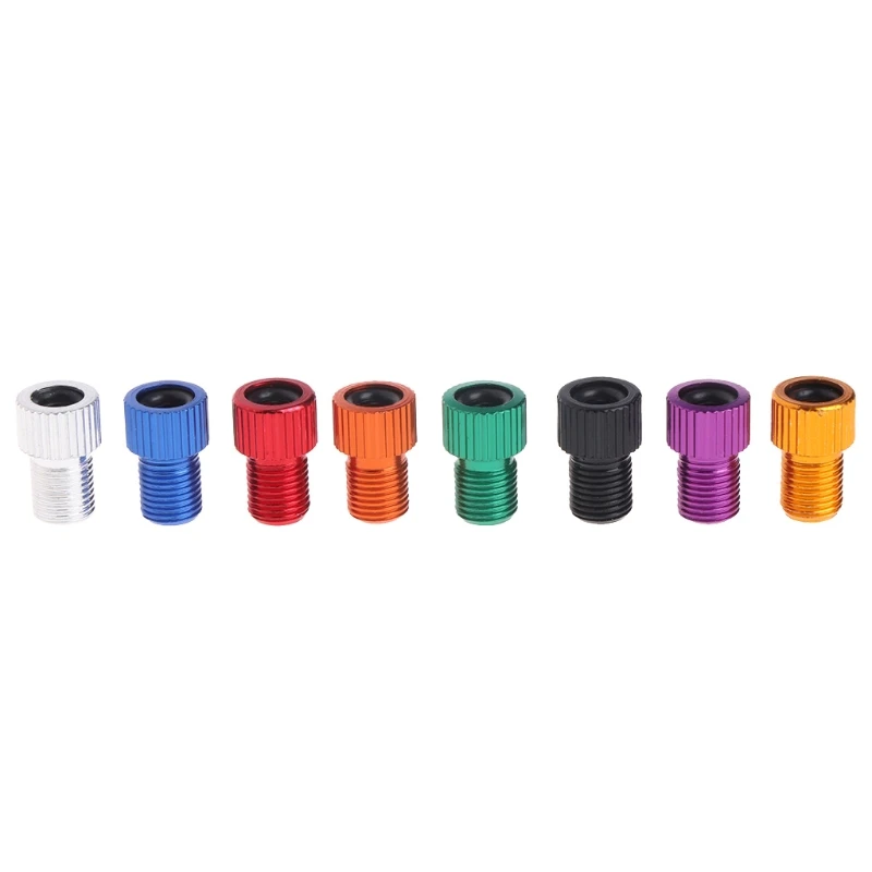 

5Pcs/set Presta Schrader Bicycle Valve Adapter Air Pump Road Bike Tire Gas Tube Tool Colorful