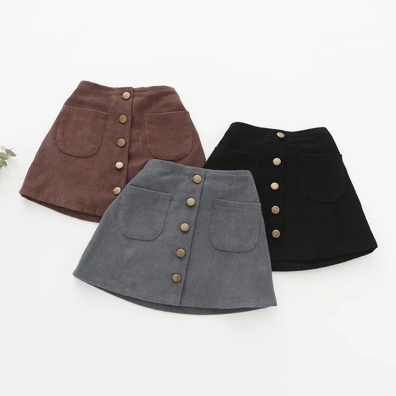 

Humor Bear 2019 Girls Skirts Autumn Winter Children Buttoms Clothes Kids Corduroy Skirts Baby little Girl Skirts