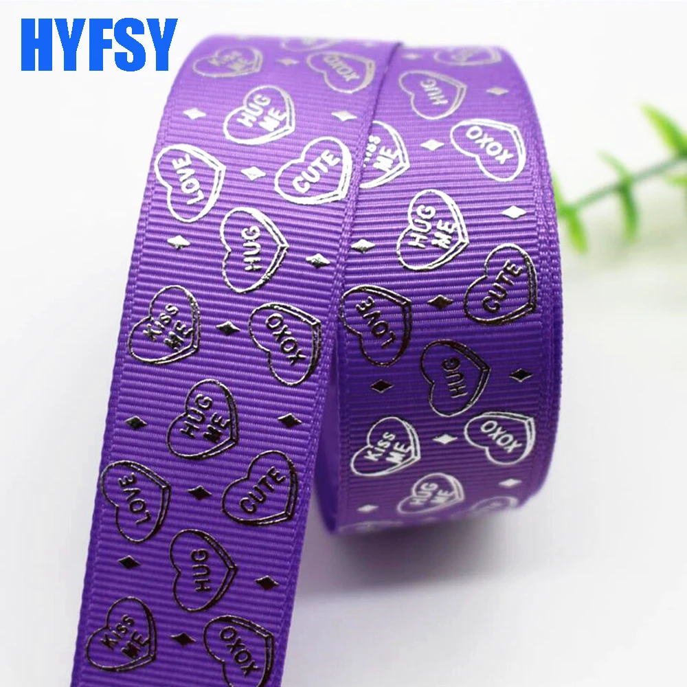 Серебряная лента с сердечком hyfsy10078 1 ཕ мм 10 ярдов рукоделие Подарочная упаковка